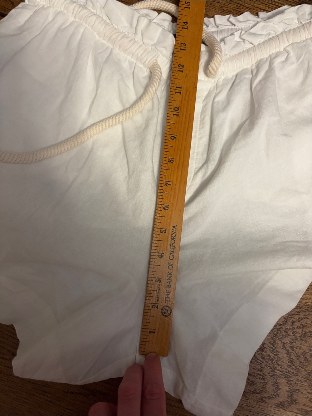 NWT ZARA White Linen Cotton High Waisted Drawtsring Summer Short - Picture 10 of 12